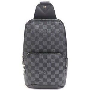 Louis Vuitton Infini Sling Bag Shoulder Avenue Damier Metallic Black Leather